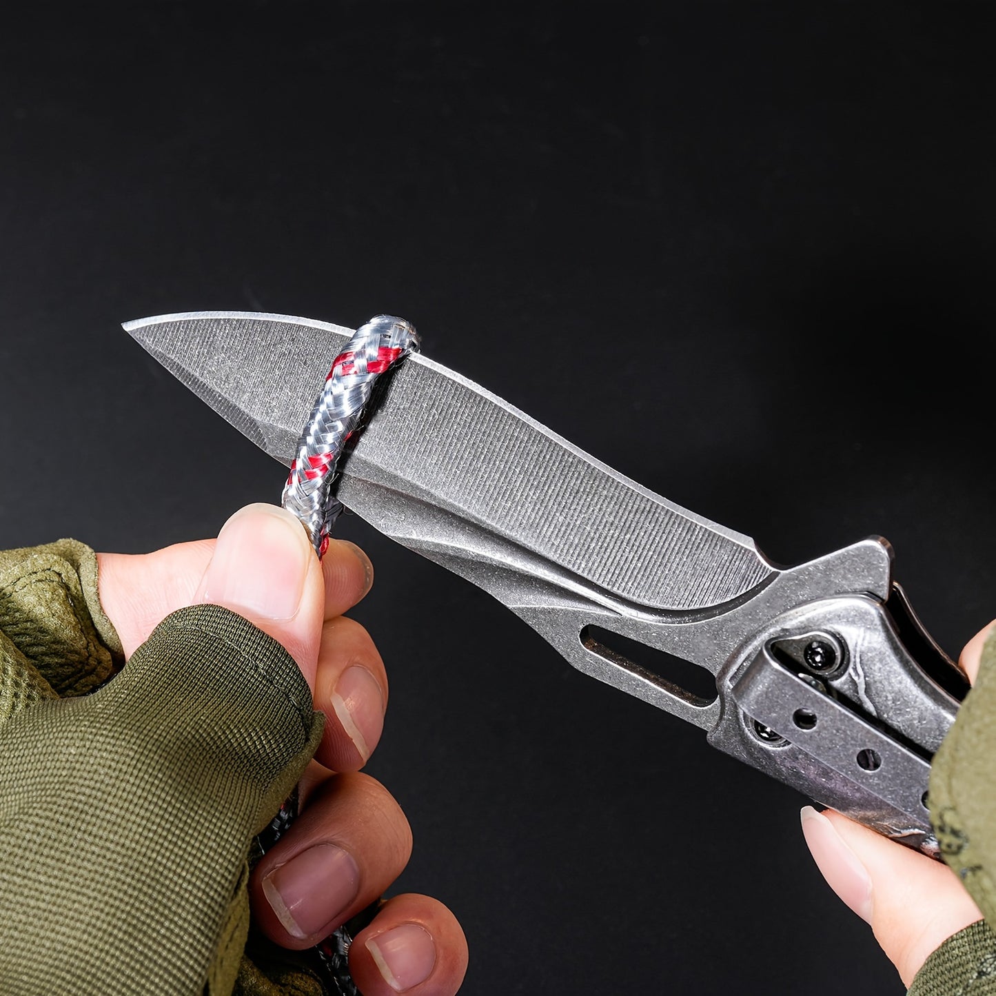 High-Hardness Stainless Steel Multi-Function Folding Knife with Elaborate 3D Wolf Head Engraving, Portable Pocket Tool Ideal for Outdoor Camping, Hiking, EDC Missions, Hunting, Fishing & Barbecuing,Mens gifts,Stocking stuffers