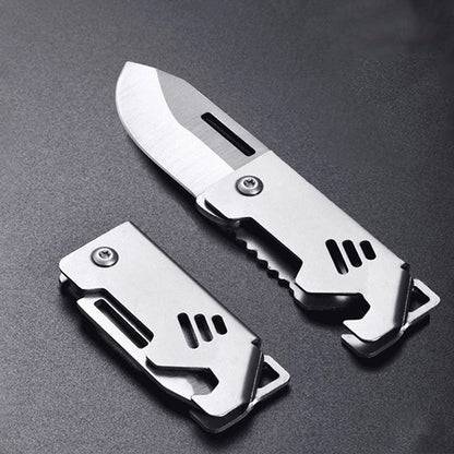 2-Pack Mini Keychain Knife, Small Keychain Knife for Men Women, Folding Pocket Knife, Portable Box Cutter with Bottle Opener