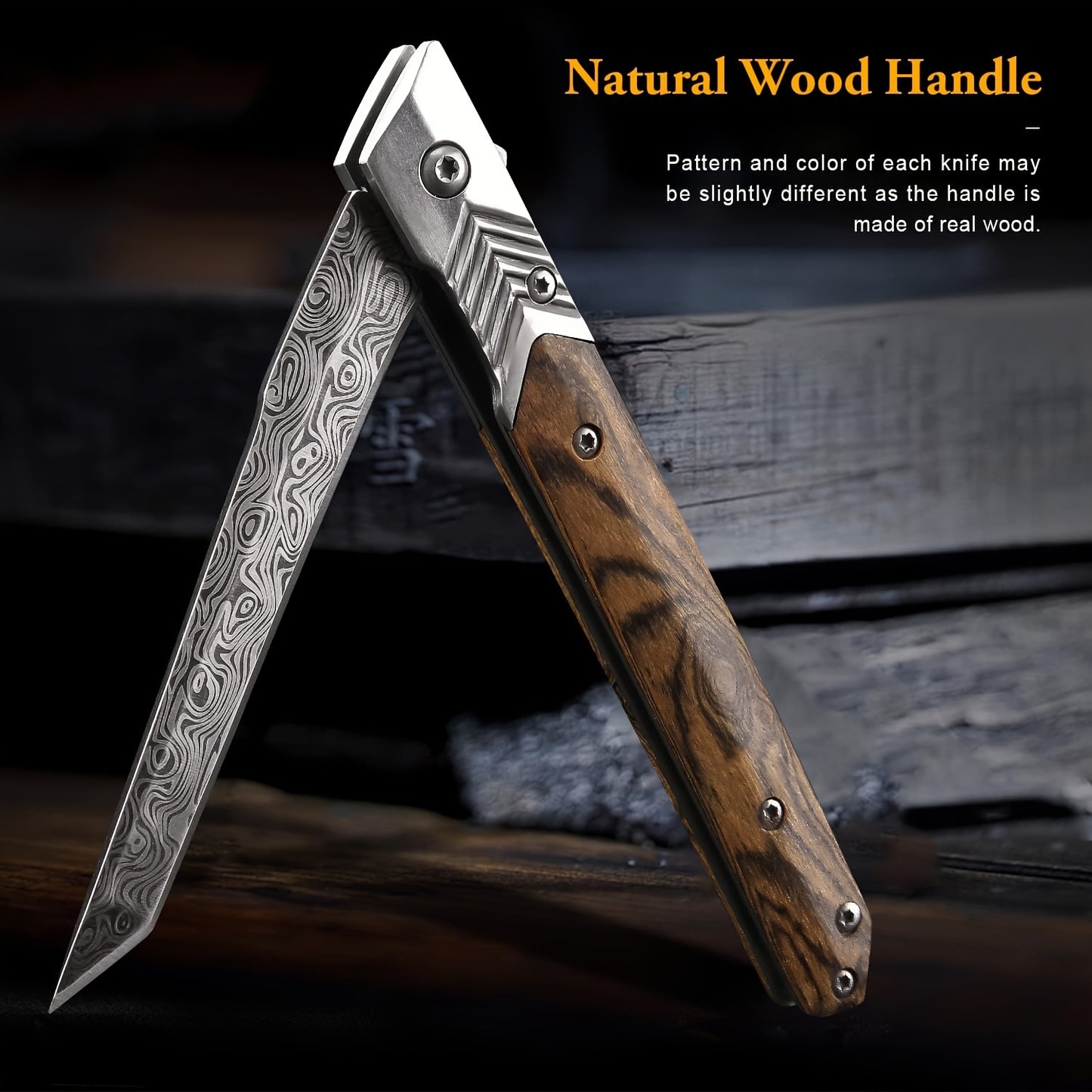 Pocket Knife for Men, Tanto Folding Knife with Sheath, EDC Knifes, Slim Gentleman's Knife, Cool Knives for Men Everyday Carry Outdoor