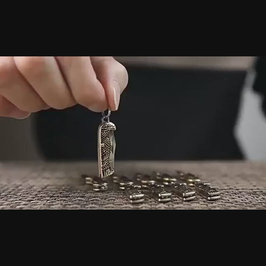 Miniature Gadgets Pocket Knife, EDC Ultra Smallest Multifunction Cutting Blade Tool (Eagle Handle)，Perfect Keychain-for Package Opening, Emergency Cutting, Daily Household Use